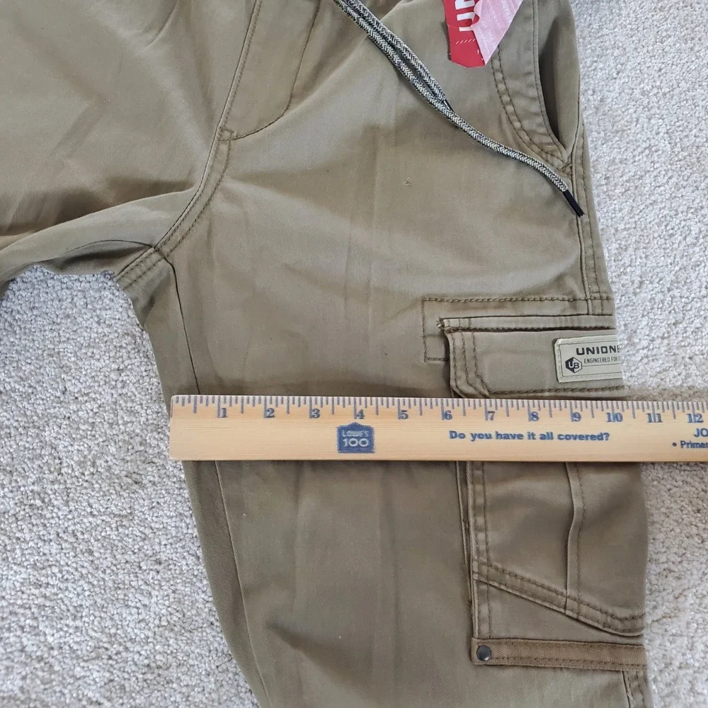 Unionbay CargoJogger Pants Men's Small Khaki Tan Pull-On